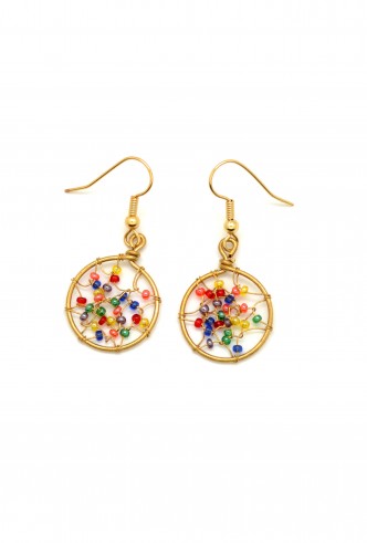 Rainbow Dreamcatcher Earrings